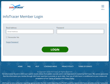 Tablet Screenshot of members.infotracer.com